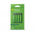 Cargador GP ReCyko USB con 4 Baterías Recargables AA NiMH 2100 mAh