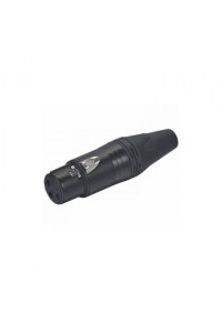 CONECTOR N.A XLR HEMBRA NEGRO