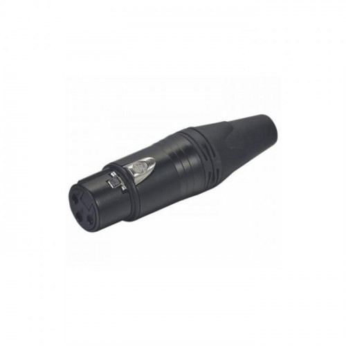 CONECTOR N.A XLR HEMBRA NEGRO