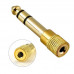 CONECTOR NIPPON AMERICA P-311SG estéreo de 3.5 mm hembra a 6.3 mm macho para audífonos (par de conectores)