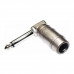 CONECTOR ZEBRA PLUG ZEBRA 1/4 MONO ANGULADO NICKEL