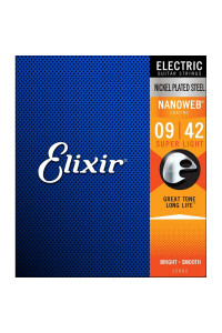 CUERDA ELIXIR Elixir NANOWEB Super Light 0.09 - 0.042