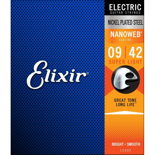 CUERDA ELIXIR Elixir NANOWEB Super Light 0.09 - 0.042