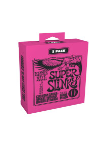 CUERDA ERNIE BALL 3223 SUPER SLINKY NICKEL WOUND GUITARRA ELCTRICA PAQUETE DE 3 CUERDAS