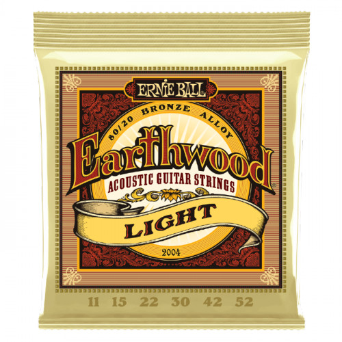 CUERDA ERNIE BALL EB2004 - Set De Cuerdas ERNIE BALL EARTHWOOD .11 Acustica 8020