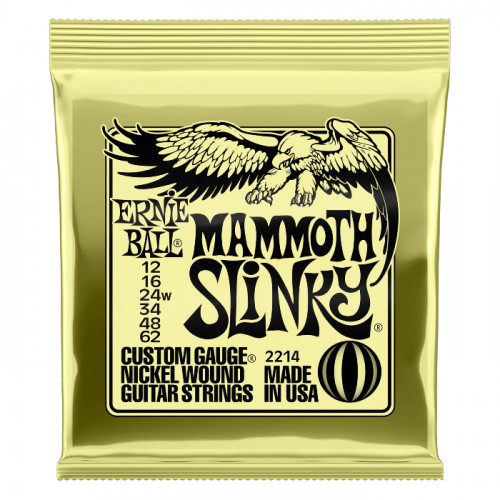 CUERDA ERNIE BALL EB2214 - Set De Cuerdas MAMMOTH SLINKY 12-62 Electrica