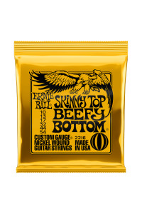 CUERDA ERNIE BALL EB2216 - Set De Cuerdas SKINNY TOP BEEFY BOTTOM 10-54 Electrica