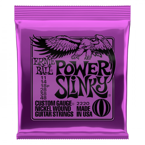 CUERDA ERNIE BALL EB2220 - Set De Cuerdas POWER SLINKY 11-48 Electrica
