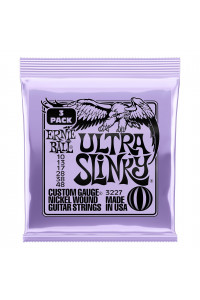 Cuerda Ernie Ball Ultra Slinky Nickel Wound Electric Guitar Strings 10-48 Gauge - 3 Pack