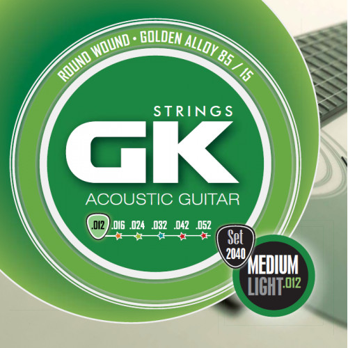 CUERDA GK 2040 MEDIUM LIGHT - Guitarra Acustica 12-52