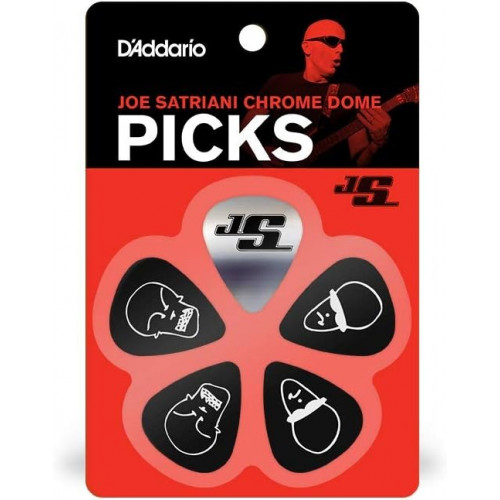 D'Addario JSCD-01 Joe Satriani Chrome Dome Guitar Picks