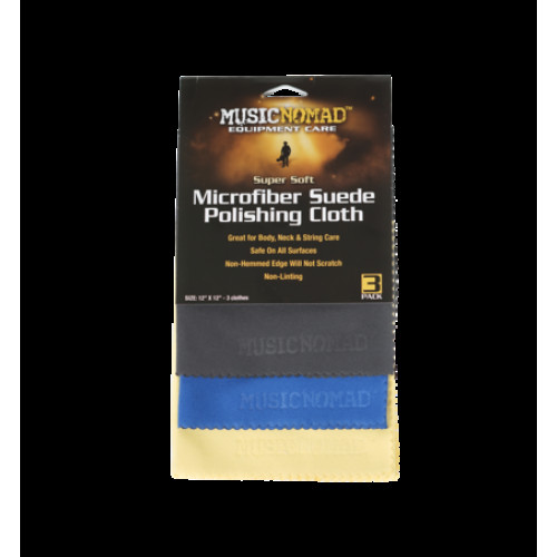 Accesorio MusicNomad MN203 - Super Soft Microfiber Suede Polishing Cloth - 3 Pack