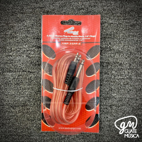 AMP-35PP-6 conector estereo de 1/8 a doble mono de 1/4