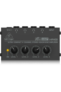 AMPLIFICADOR IN EAR BEHRINGER HA400 MICROAMP Amplificador de auriculares 4 canales