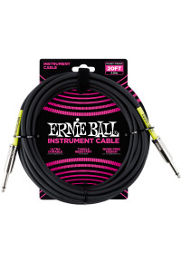 CABLE ERNIE BALL P06046 Cable clasico color negro 6m RR