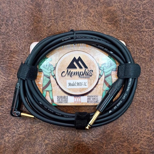 CABLE MEMPHIS MI-3L - Para Instrumento DELUXE SERIES 3 Metros Plug L