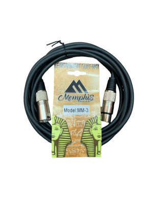 Cable MEMPHIS Para Microfono XLR-XLR 3 Metros