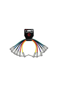 CABLE P/PEDAL KIRLIN 0.30M CAL 24 PVC 6 COLORES 1/4 A 1/4 ANGULADOS 6 PCS