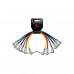 CABLE P/PEDAL KIRLIN 0.30M CAL 24 PVC 6 COLORES 1/4 A 1/4 ANGULADOS 6 PCS