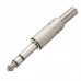 CONECTOR DE AUDIO N.A. DE 6.3 MM ESTÉREO, METÁLICO
