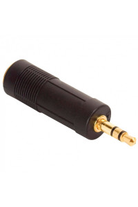 CONECTOR NIPPON AMERICA P-110G estéreo de 3.5 mm macho a 6.3 mm hembra