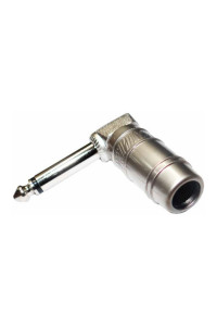 CONECTOR ZEBRA PLUG ZEBRA 1/4 MONO ANGULADO NICKEL