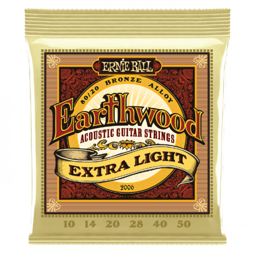 CUERDA ERNIE BALL 2006 EARTHWOOD EXTRA LIGHT 8020 BRONZE 10-50