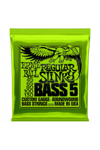 CUERDA ERNIE BALL CUERDAS DE BAJO ELÉCTRICO DE 5 CUERDAS DE 45 CUERDAS DE ONDULANTES SLINKY NICKEL WOUND