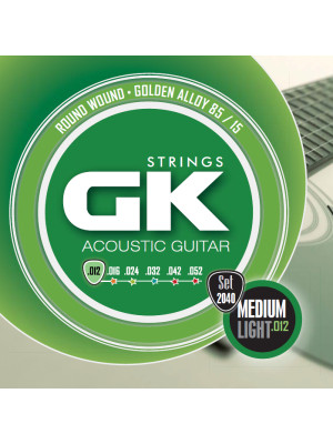 CUERDA GK 2040 MEDIUM LIGHT - Guitarra Acstica 12-52