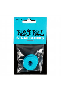 STRAP LOK ERNIE BALL BLOQUES DE CORREA - AZUL - PAQUETE DE 4