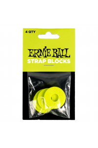 STRAP LOK ERNIE BALL BLOQUES DE CORREA - VERDE - PAQUETE DE 4